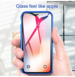 Coque magnétique avec verre trempé pour iPhone X/XS (Bleu) à €16.95