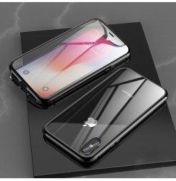 Magnetische Hülle mit Panzerglas für iPhone X/XS (Schwarz) für €16.95