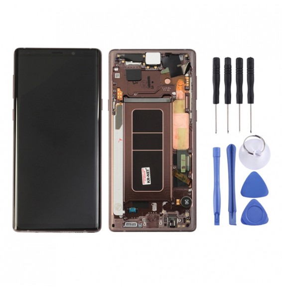 Original LCD Screen with Frame for Samsung Galaxy Note 9 SM-N960 (Mocha Gold) at 204,90 €
