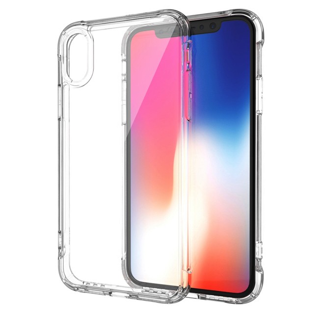 Shockproof Silicone Case with Sound Hole for iPhone X/XS (Transparent) at €15.95