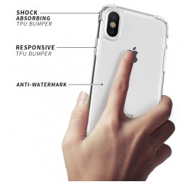 Transparente Stoßfeste Case mit Soundverstärker für iPhone X/XS für €15.95