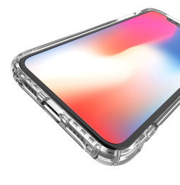 Coque antichoc transparente avec amplificateur de son pour iPhone X/XS