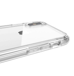 Coque antichoc transparente avec amplificateur de son pour iPhone X/XS