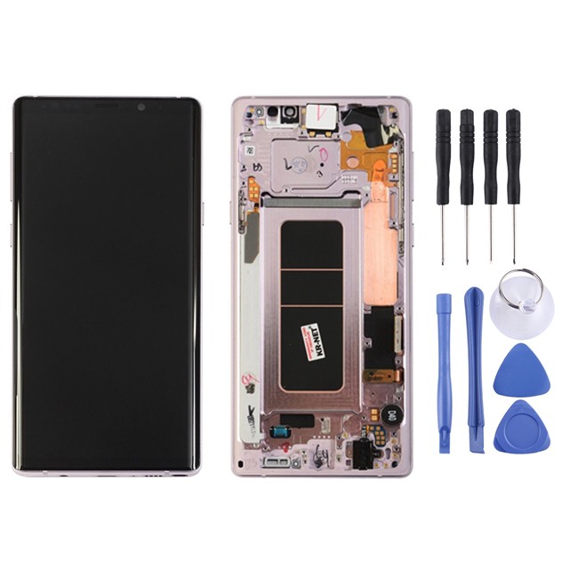 Original LCD Screen with Frame for Samsung Galaxy Note 9 SM-N960 (Pink) at 204,90 €