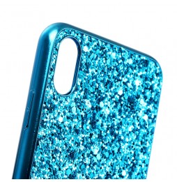 Glitter hoesje voor iPhone X/XS (Blauw) voor €14.95