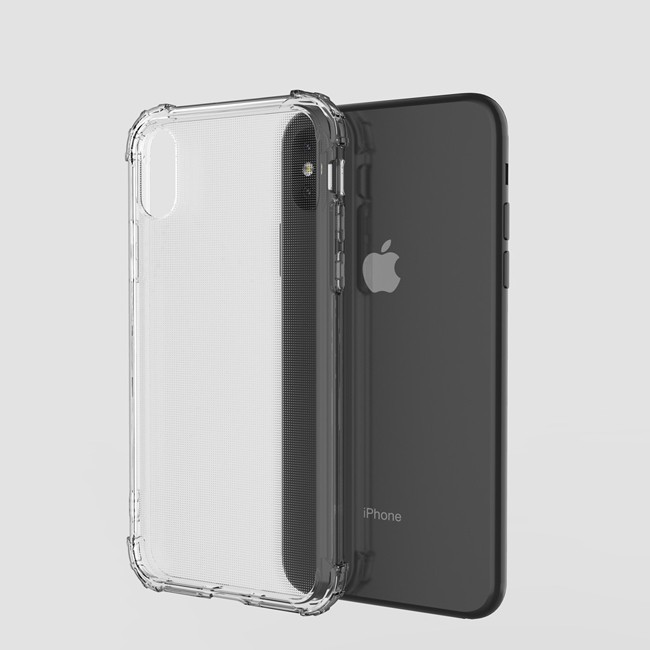Schokbestendig siliconen hoesje voor iPhone X/XS (Transparant) voor €11.95