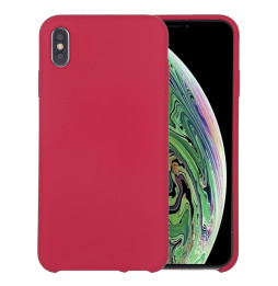 Silikon Case für iPhone X/XS (Rosenrot)