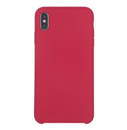 Silikon Case für iPhone X/XS (Rosenrot)
