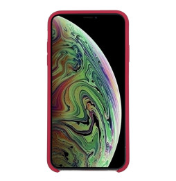 Silikon Case für iPhone X/XS (Rosenrot)
