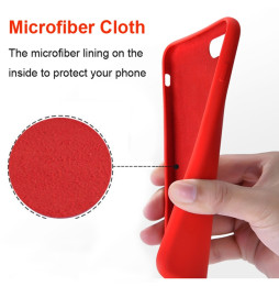 Silikon Case für iPhone X/XS (Rosenrot)