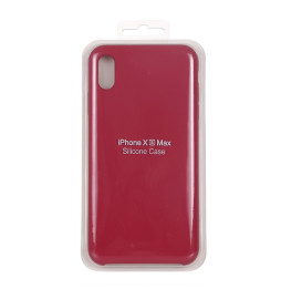 Silikon Case für iPhone X/XS (Rosenrot)