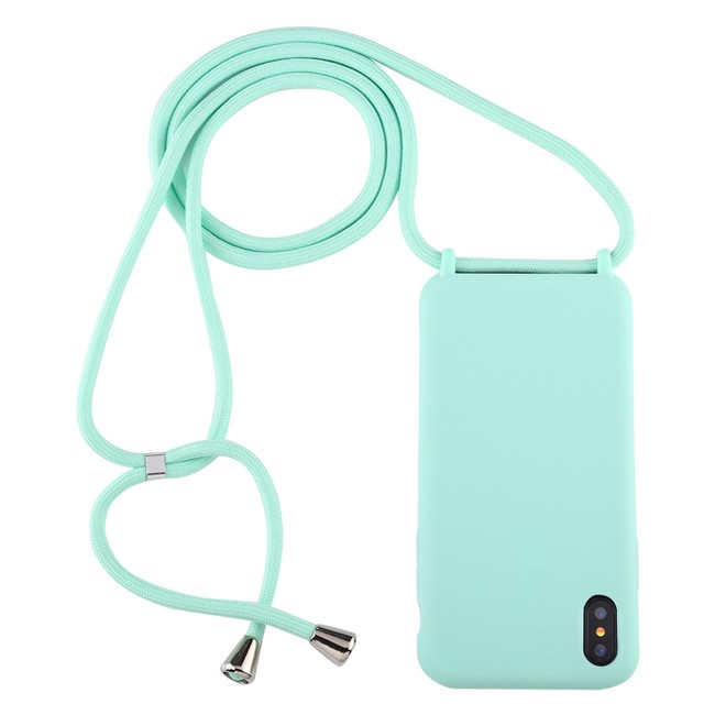 Silicone Case with Lanyard for iPhone X/XS (Mint Green) at €14.95