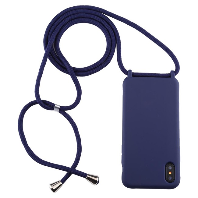 Silicone Case with Lanyard for iPhone X/XS (Dark Blue) at €14.95
