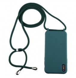 Silicone Case with Lanyard for iPhone X/XS (Dark Green) at €14.95