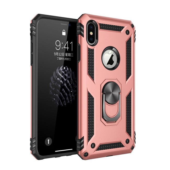 Armor Shockproof Ring Case for iPhone XS Max (Rose Gold) at €3.65