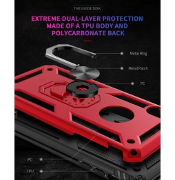 Armor Stoßfeste Case mit Ring für iPhone XS Max (Rot) für €3.65
