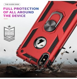 Coque Antichoc Armor avec Anneau pour iPhone XS Max (Rouge) à €3.65