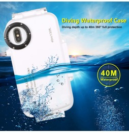 Waterdichte duiken huisvesting voor iPhone XS Max 40m/130ft PULUZ (Wit) voor €25.50