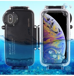 Waterdichte duiken huisvesting voor iPhone XS Max 40m/130ft PULUZ (Zwart) voor €25.50