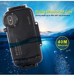 Boîtier de plongée sous-marine étanche pour iPhone XS Max 40m/130 pieds PULUZ (Noir) à €25.50
