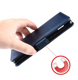 Magnetische leren hoesje met kaartsleuven voor iPhone XS Max (Donkerblauw) voor €15.95