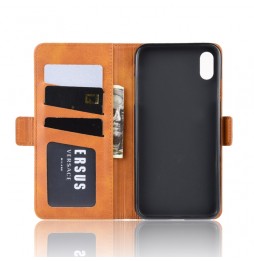 Magnetic Leather Case with Card Slots for iPhone XS Max (Yellow) at €15.95