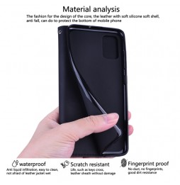 Magnetische leren hoesje met kaartsleuven voor iPhone XS Max (Zwart) voor €14.95