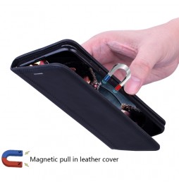 Magnetische leren hoesje met kaartsleuven voor iPhone XS Max (Zwart) voor €14.95