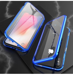 Magnetische Hülle mit Panzerglas für iPhone XS Max (Blau) für €16.95