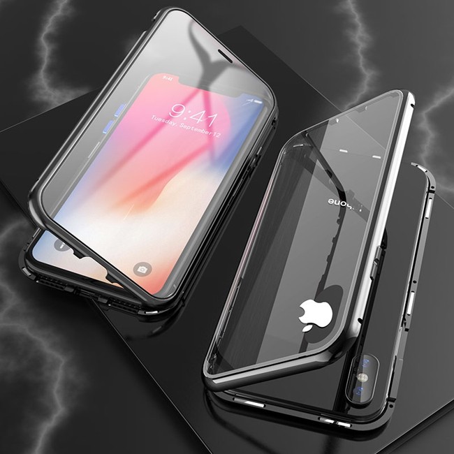 Magnetic Case with Tempered Glass for iPhone XS Max (Black) at €16.95