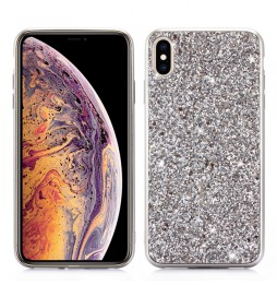 Glitter hoesje voor iPhone XS Max (Zilver) voor €14.95