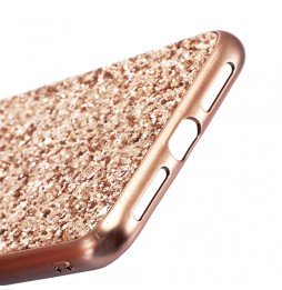 Glitter hoesje voor iPhone XS Max (Roze gold) voor €14.95