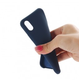Coque en silicone pour iPhone XS Max (Bleu foncé) à €11.95