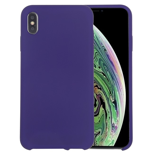 Silikon Case für iPhone XS Max (Dunkelviolett) für €11.95