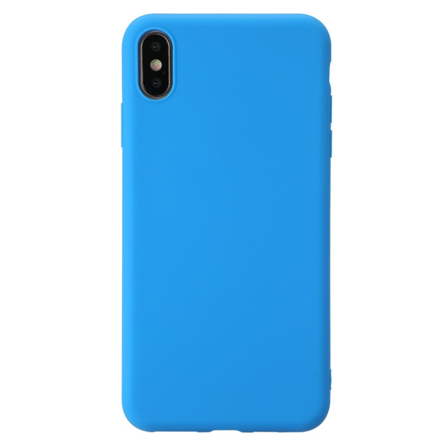 Stoßfeste Silikon Case für iPhone XS Max (Hellblau)