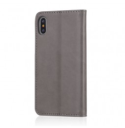 Leather Case with Card Slots for iPhone XR LC.IMEEKE (Grey) at €15.95