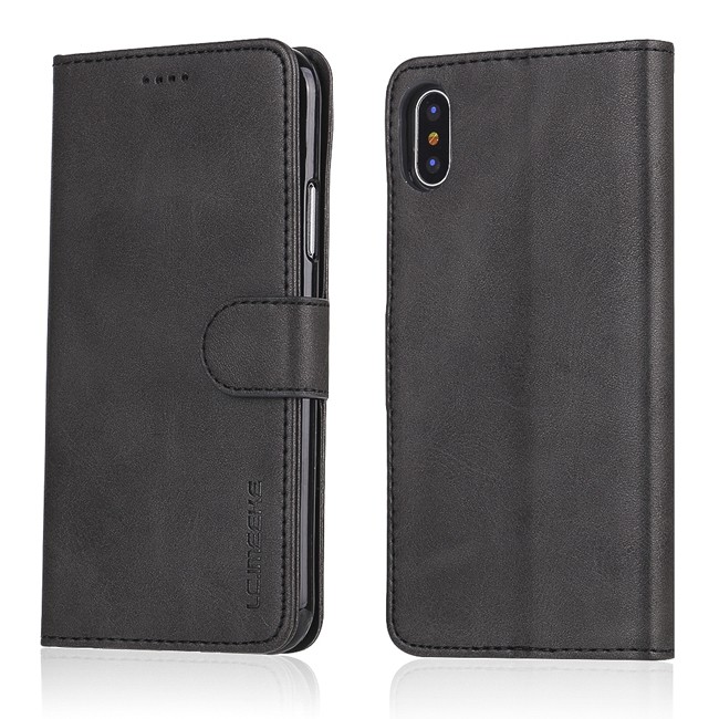 Leather Case with Card Slots for iPhone XR LC.IMEEKE (Black) at €15.95