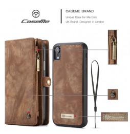 Leather Detachable Wallet Case for iPhone XR CaseMe (Brown) at €28.95