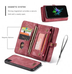 Leather Detachable Wallet Case for iPhone XR CaseMe (Red) at €28.95