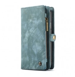 Coque portefeuille détachable en cuir pour iPhone XR CaseMe (Bleu) à €28.95