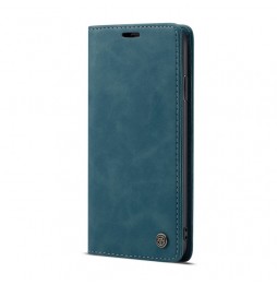 Leder Hülle mit Kartenfächern für iPhone XR CaseMe (Blau) für €15.95