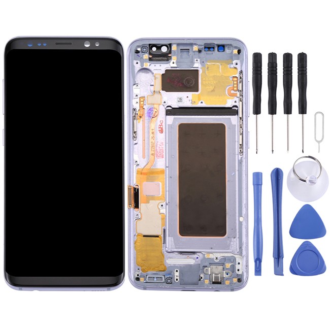 Original LCD Screen with Frame for Samsung Galaxy S8 SM-G950 (Grey) at 166,80 €