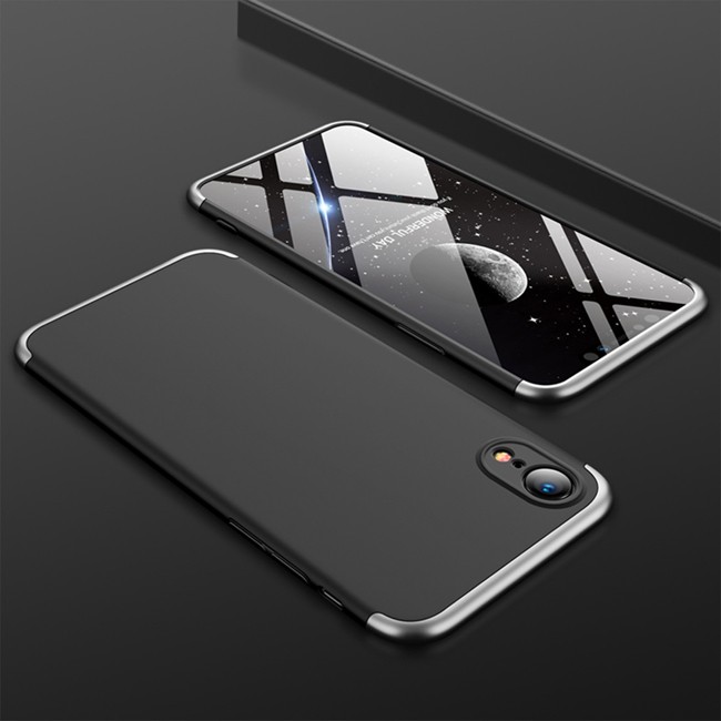 Ultradunne harde hoesje voor iPhone XR GKK (Zwart zilver) voor €13.95