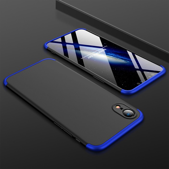 Ultradunne harde hoesje voor iPhone XR GKK (Zwart blauw) voor €13.95