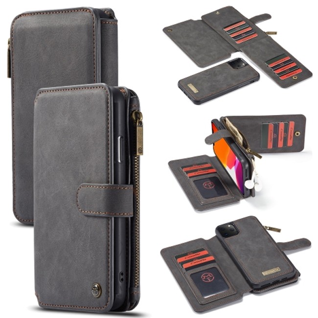 Leather Detachable Wallet Case for iPhone 11 Pro Max CaseMe (Black) at €28.95