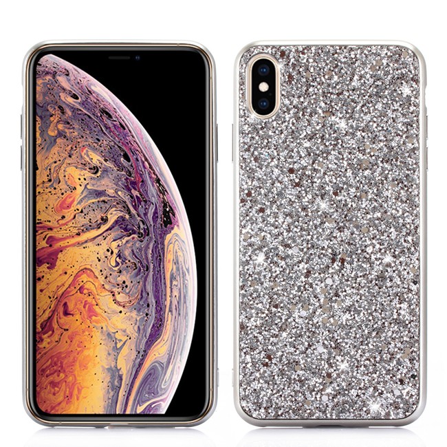 Glitter hoesje voor iPhone XR (Zilver) voor €14.95