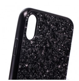 Glitter hoesje voor iPhone XR (Zwart) voor €14.95