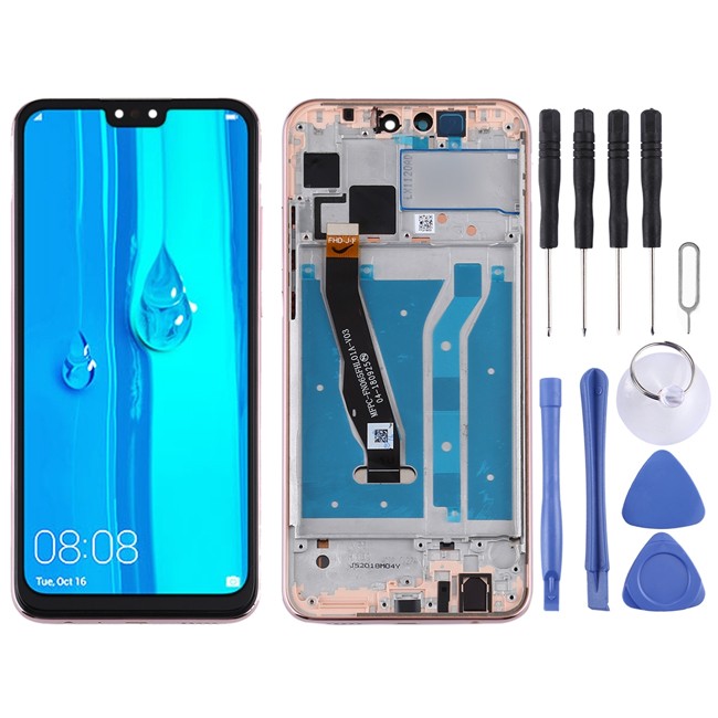 LCD Screen with Frame for Huawei Y9 2019 (Gold) at 64,24 €