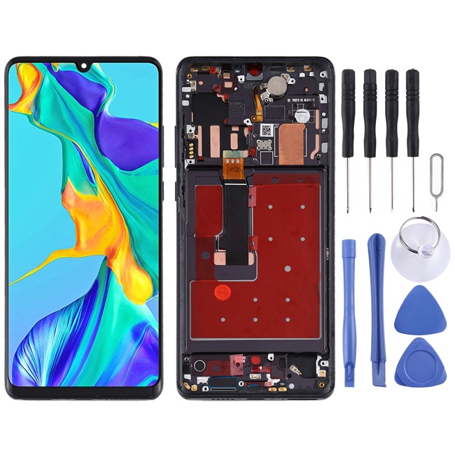 LCD Screen with Frame for Huawei P30 Pro (Black) at 199,90 €