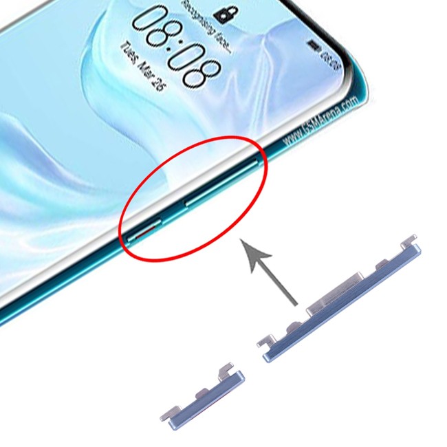 Power + Volume Buttons Keys for Huawei P30 Pro (Breathing Crystal) at 10,02 €